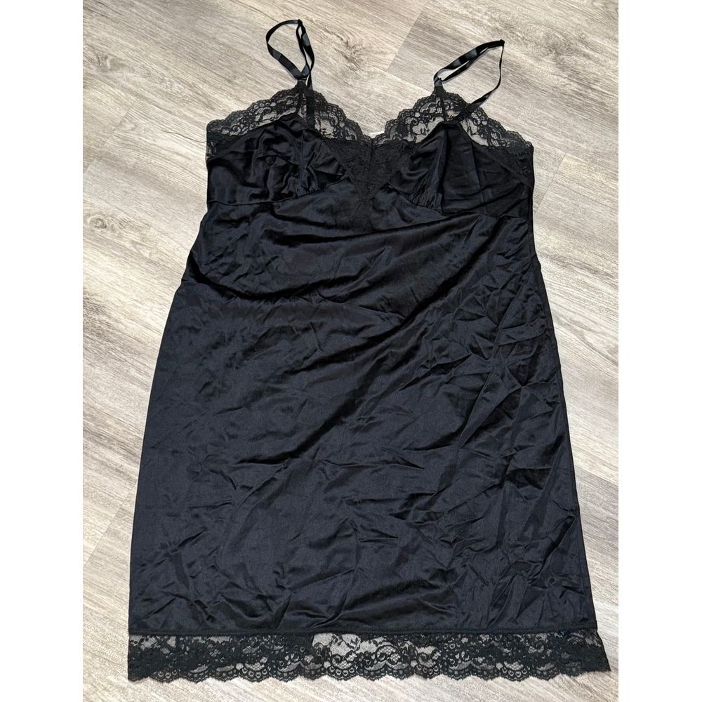 Black lingerie slip dress nighty size 22W‎